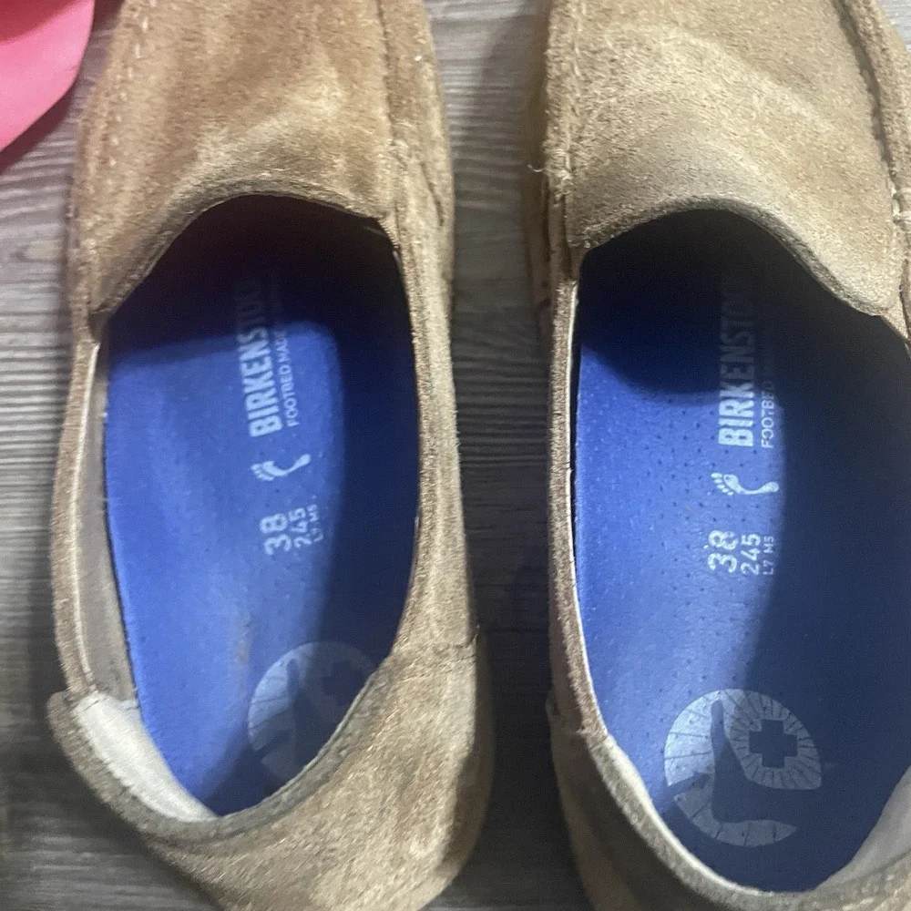 BIRKENSTOCK Utti Brown Suede Slip On Loafer Shoes 38/US 7 Loafer Granola Crunchy